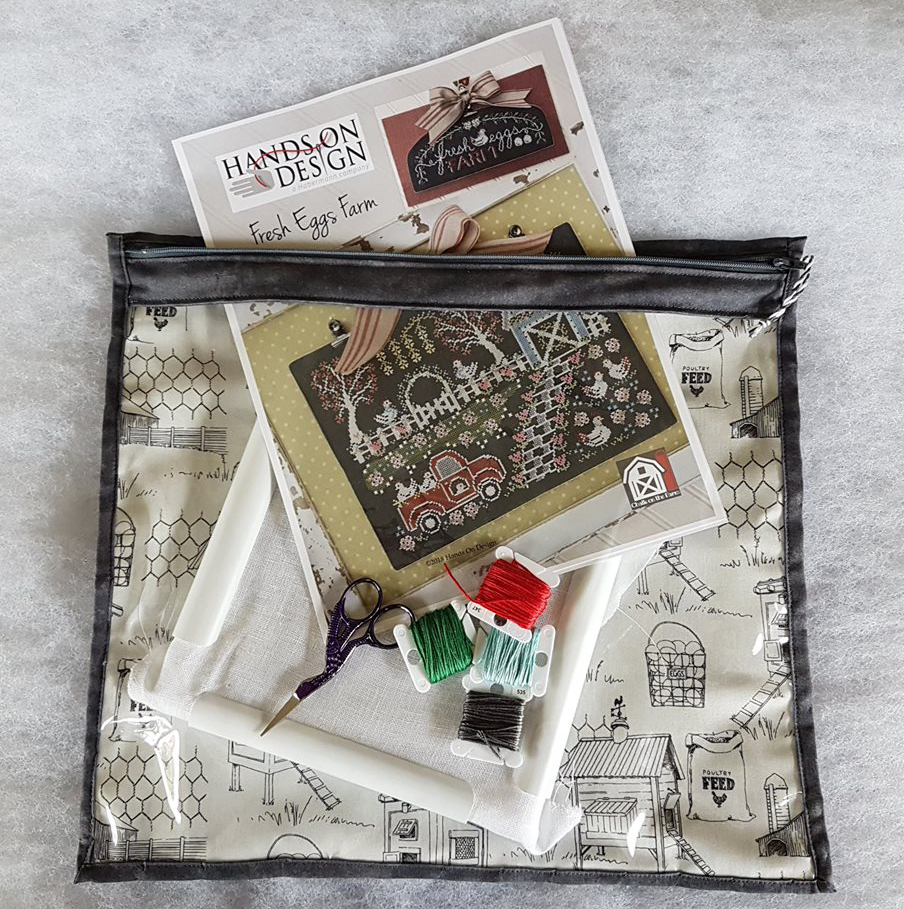 Chicken Themed Project Bag